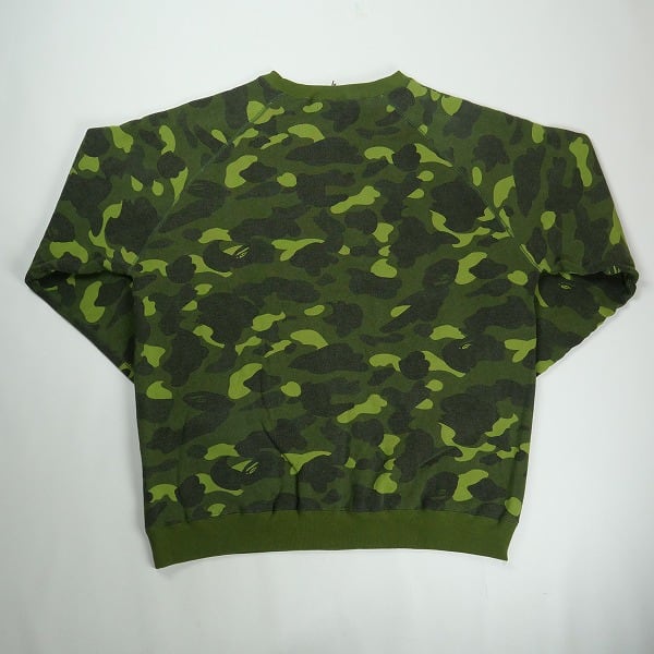 Size【L】 A BATHING APE ア ベイシング エイプ サル迷彩柄クルー