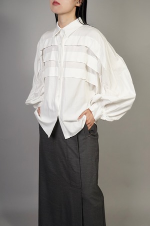 TUCK SHIRT (WHITE) 2209-83-9