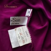 【社交ダンス衣装】パープル create-sun クリエイトサン ブラウス トップス カットソー 紫 無地 伸縮 レッスン 練習着 女性