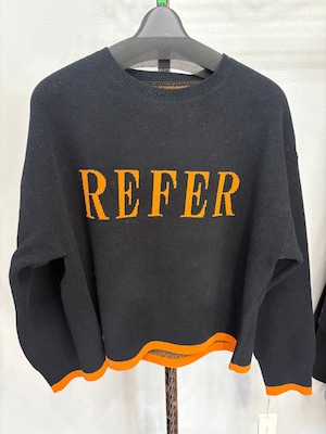 chris 配色ロゴニットセーター　1810