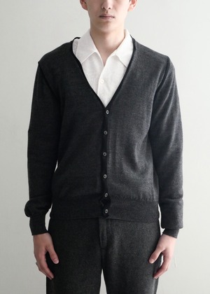 AW2019 "Maison Margiela" wool piping cardigan