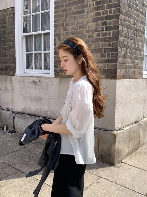 (OUNCE) bone lace blouse / 2color