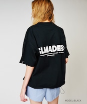 ロゴプリントドローコードルーズTシャツ (BLACK) CQ-48039