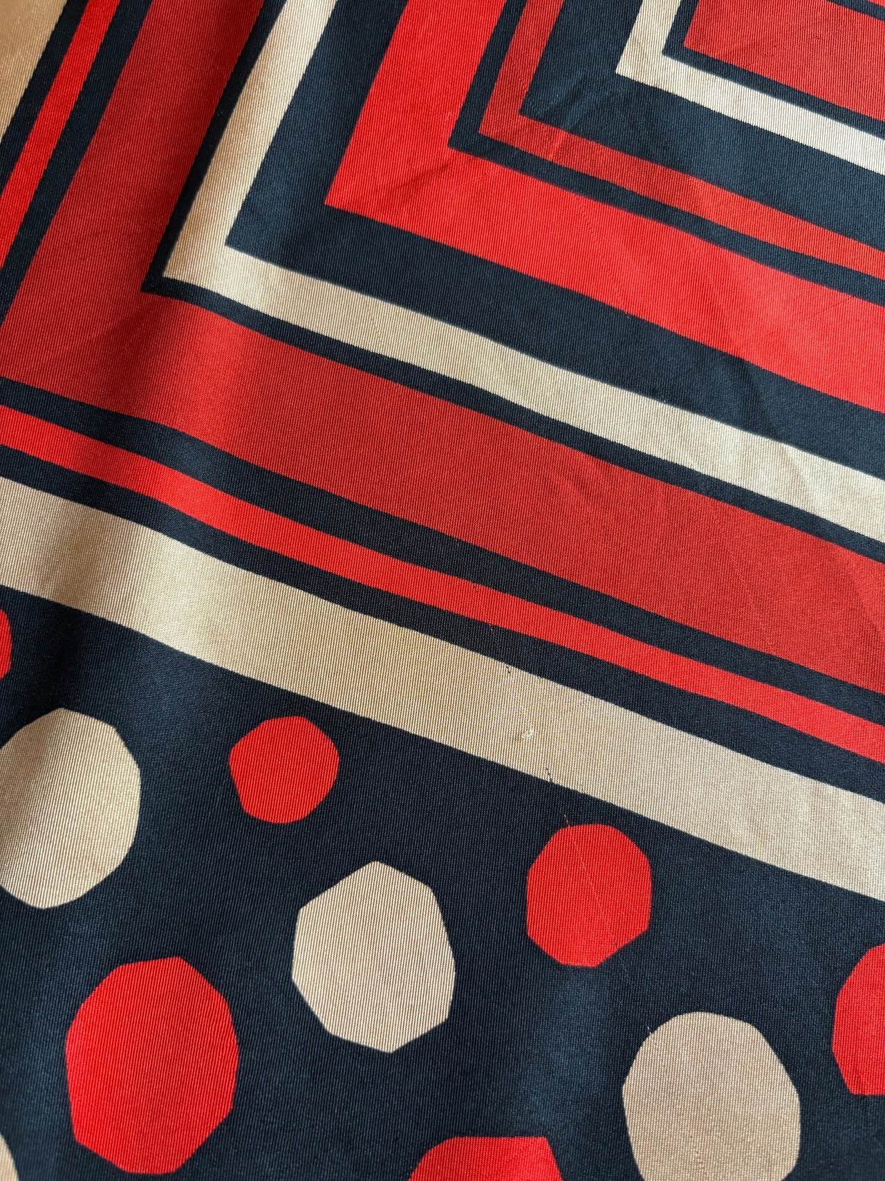 polka dot rétro silk scarf-5151-8