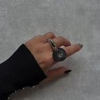 ミニスワッグ付き・ホリデージュエリー3点セット｜イヤーアクセ＆リング2点｜No.2