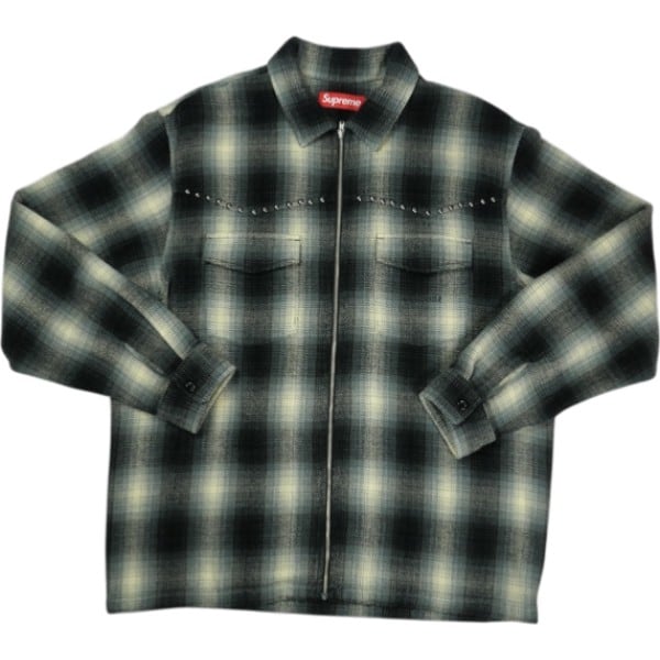 Size【L】 SUPREME シュプリーム 25FW Studded Shadow Plaid Zip Up