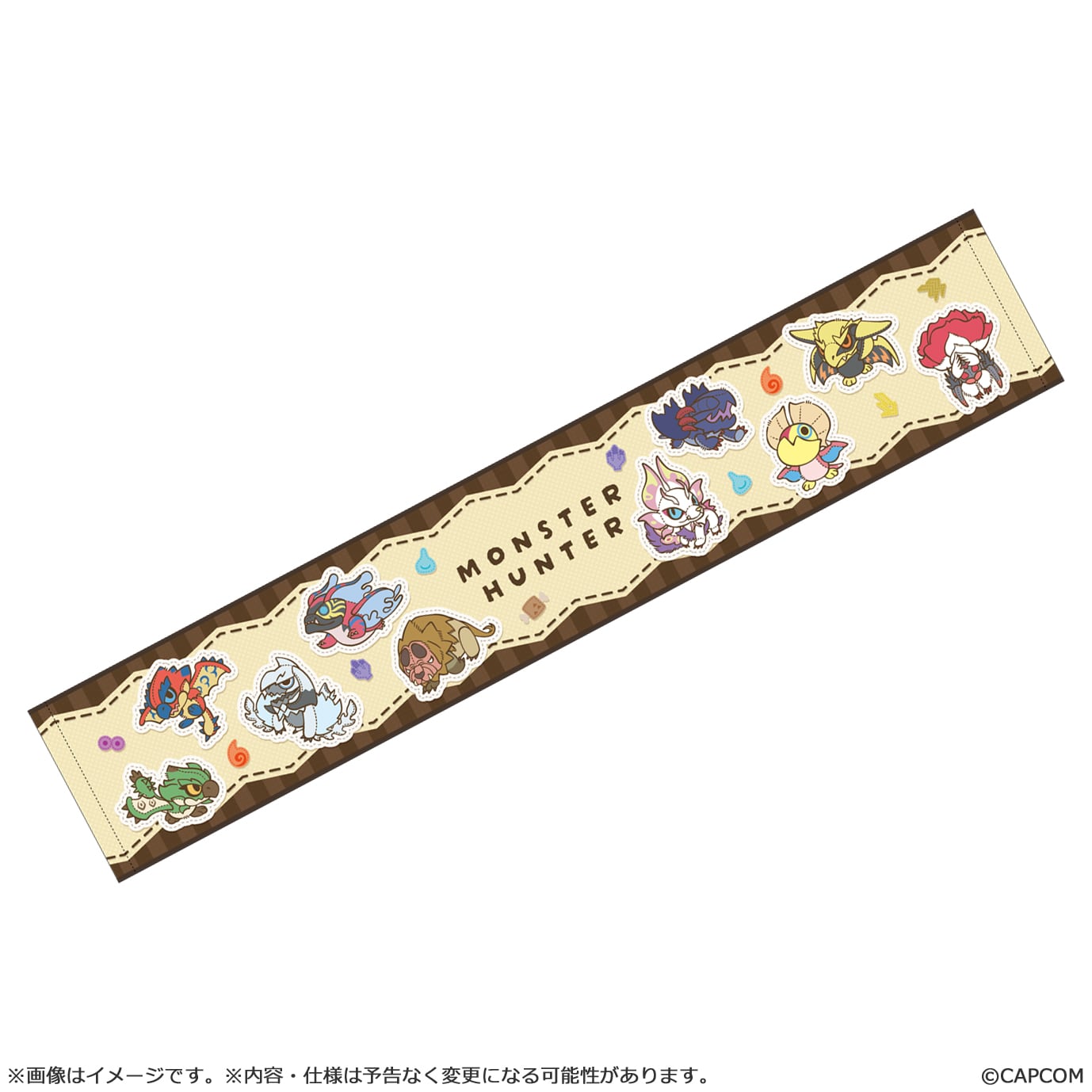 モンハンフェイスタオル モンスターハンター モンでふぉ マフラータオル キービジュアル