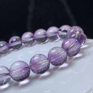 1.1部ファントム状☆可愛いコントラスト・エレスチャルアメジスト ブレスレット