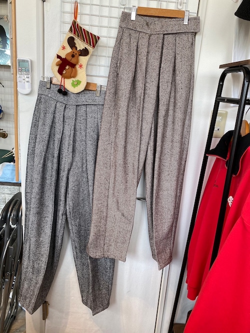 レディース ツイードベルクロパンツ レディース ツイードベルクロパンツ