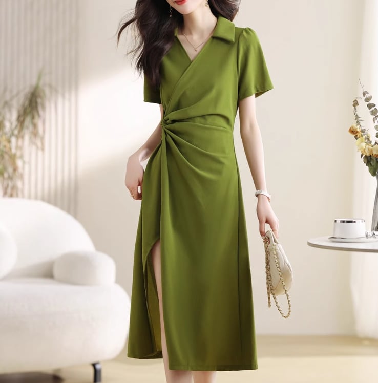 スリットワンピース(2color) A0913