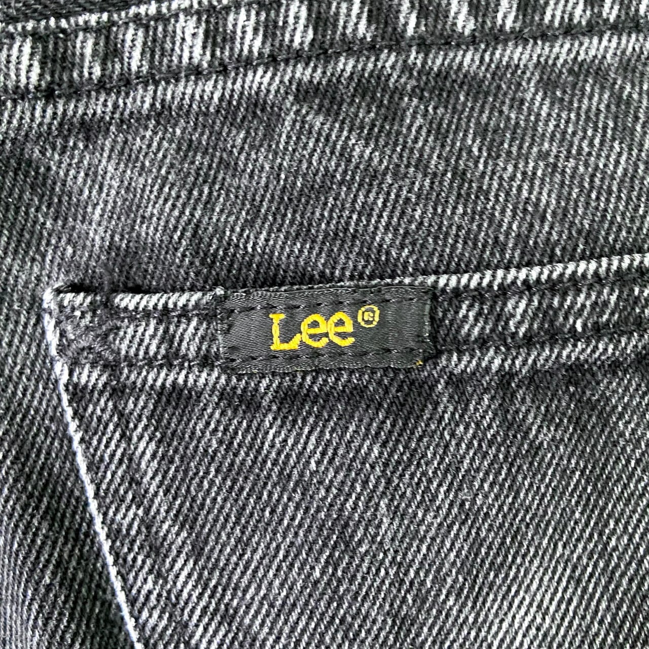 Lee リー ストレート デニムパンツ ジーンズ ブラック 黒 メンズW33