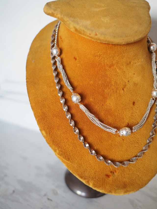 ITALY Vintage 925 Silver design necklace