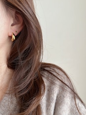 S925 オリーブスタッドピアス