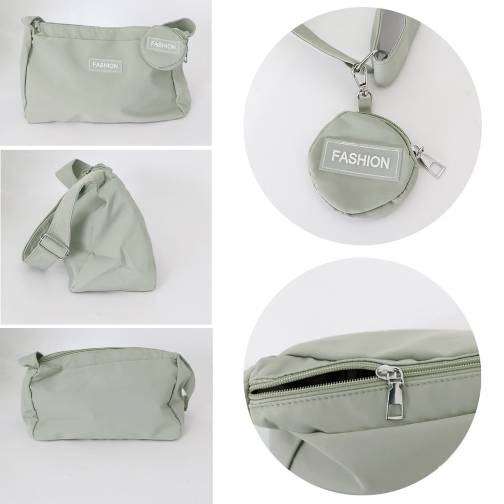 小銭入れ付き ショルダー バッグ レディース 通勤 通学 韓国 軽量 おしゃれ 大人 かわいい カジュアル ナイロン ワンショルダー 大人可愛い 大人女子