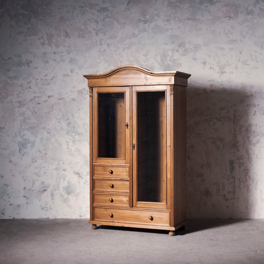 ワードローブ/キャビネット/フレンチアンティーク/収納/1960年代/パイン/店舗什器/撮影アイテム/収納家具