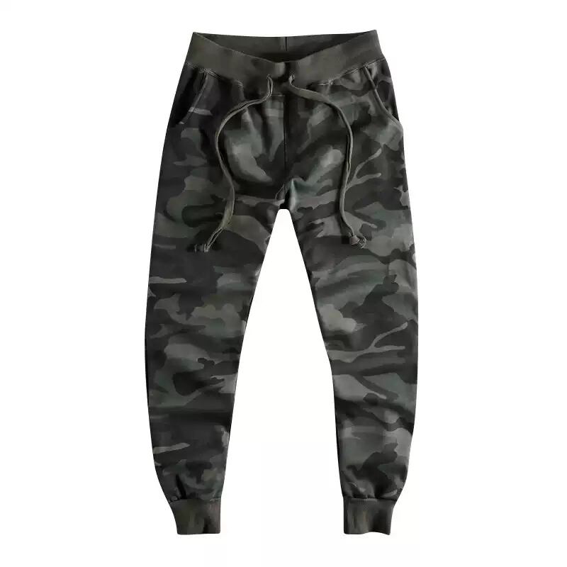 【セット販売】迷彩柄スリムフィットスウェットパンツ 春秋 L9430