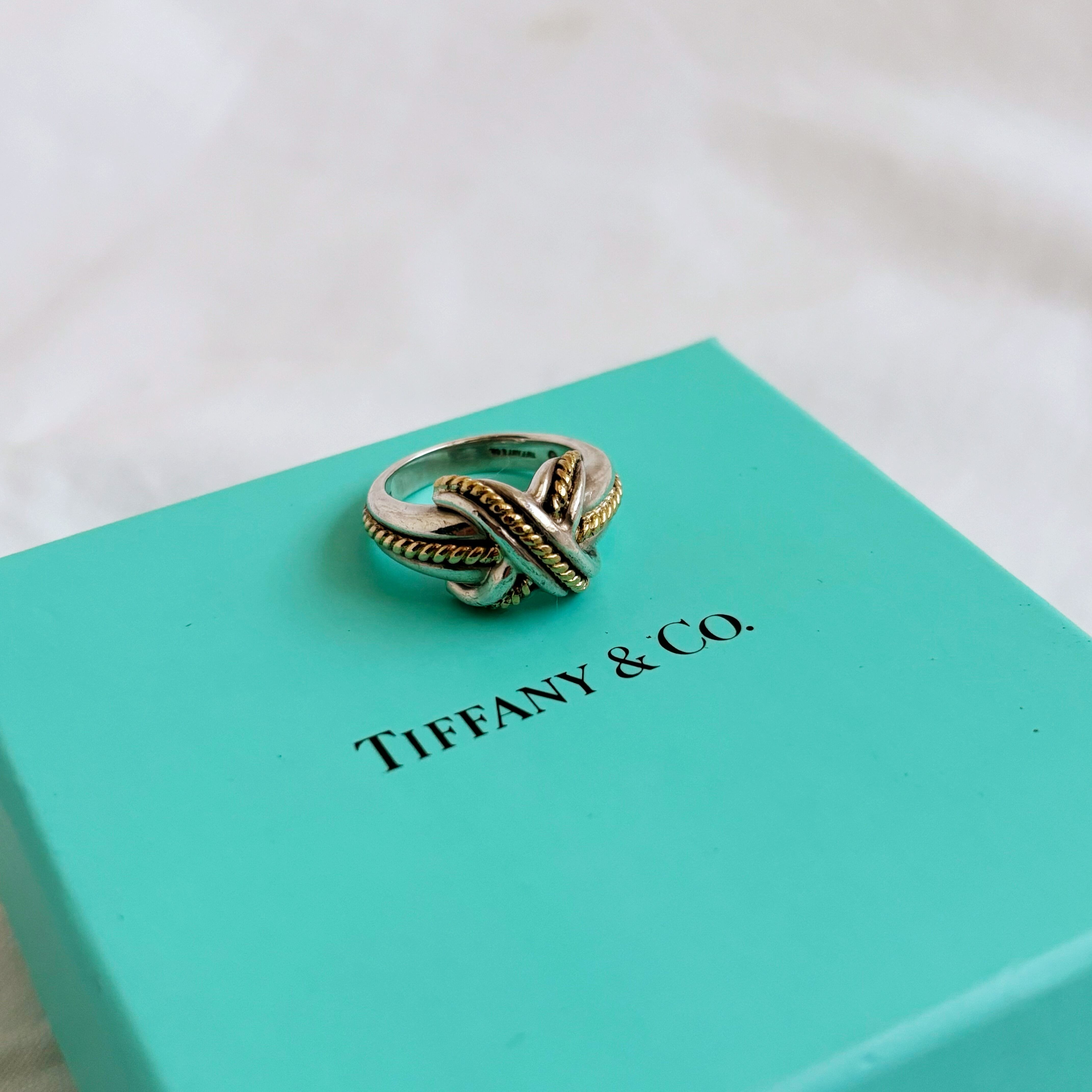Tiffany & Co. k18 silver signature ring 【8】 | TOKYO LAMPOON 