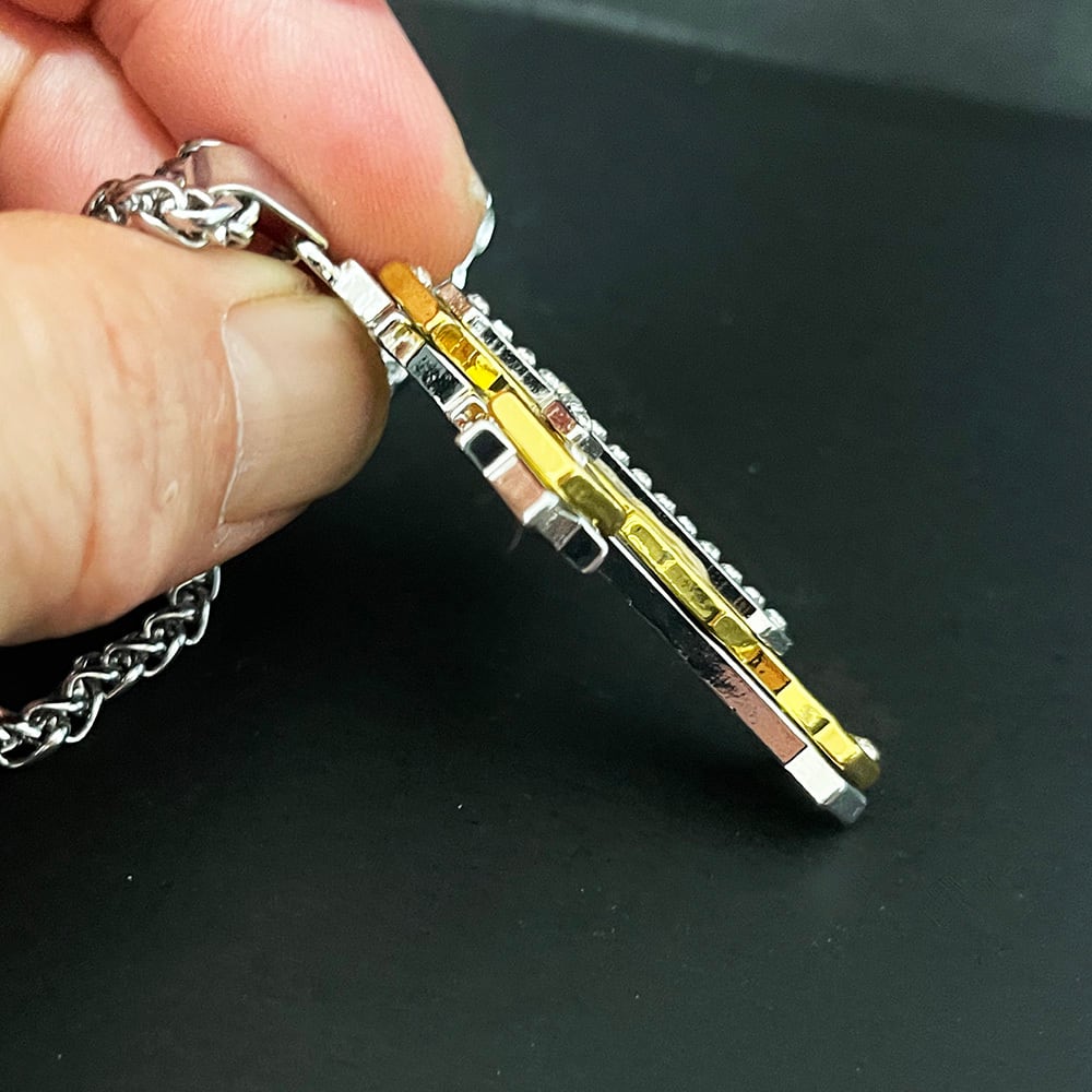 驚きの値段驚きの値段アクセサリー ネックレス ごつめ 十字架 シルバー メンズ ユニセックス ネックレス