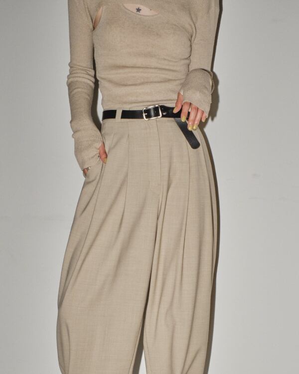 TODAYFUL トゥデイフル / Highwaist Tuck Trousers ハイウェストタック
