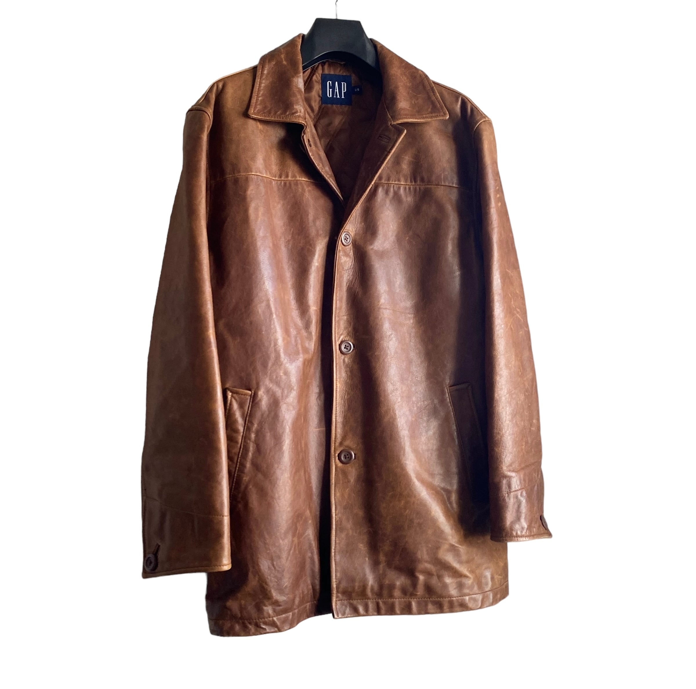 美品 明 OLD GAP Leather Car Coat カーコート 野村訓市 美品 明 OLD GAP Leather Car Coat カーコート 野村訓市