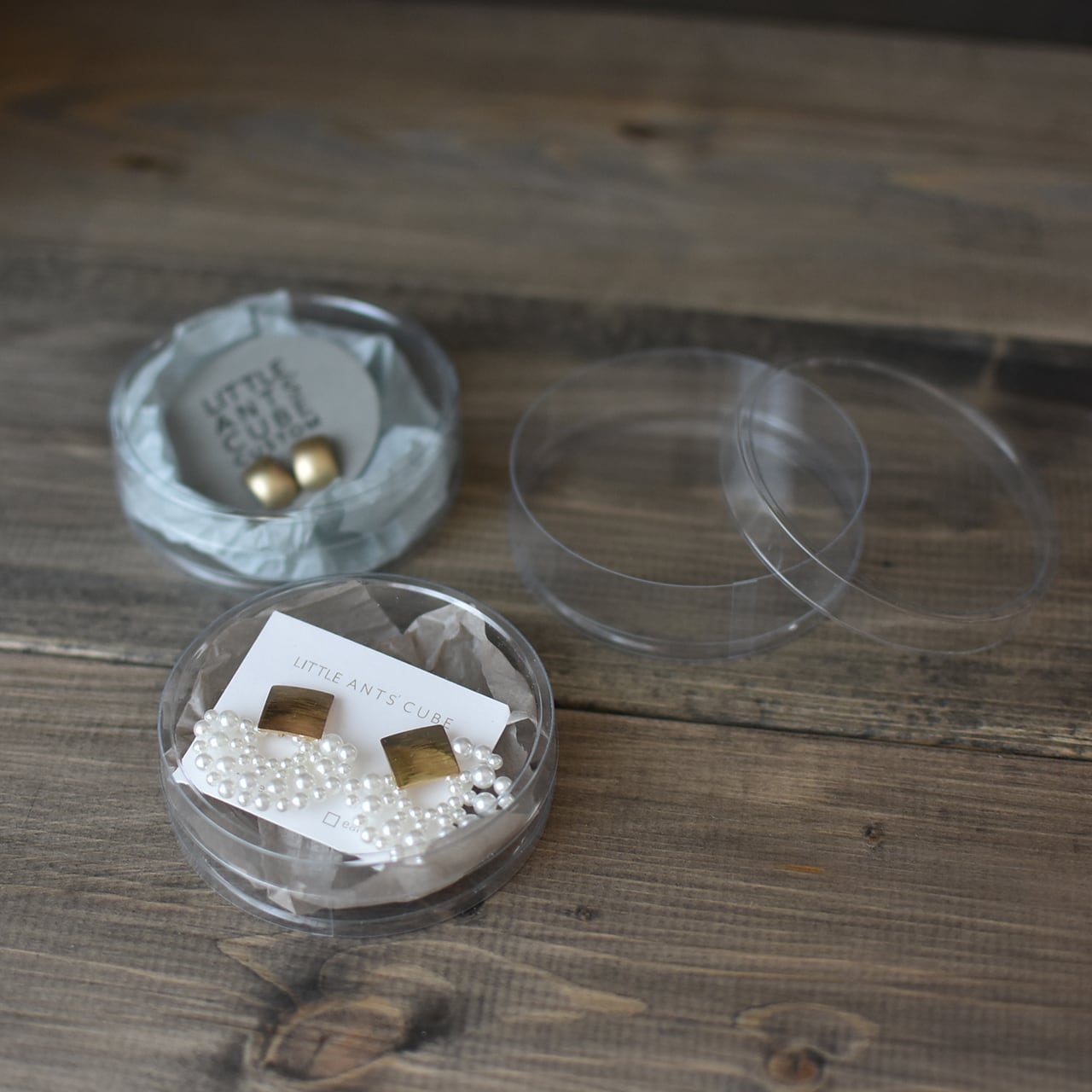 趣味・おもちゃ ベージュ円筒形プラスチックパーツ2個セット