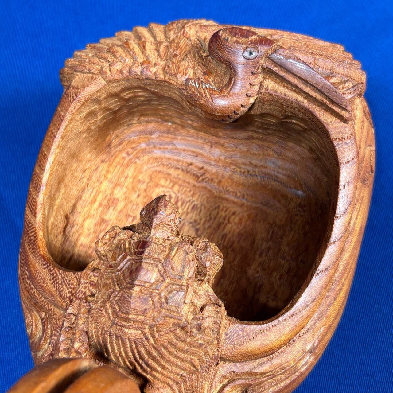 ☆限定価格☆ 墨壺の名工：坪俊作 / 鶴亀墨壺 廻手なし〈サイズ：240mm 