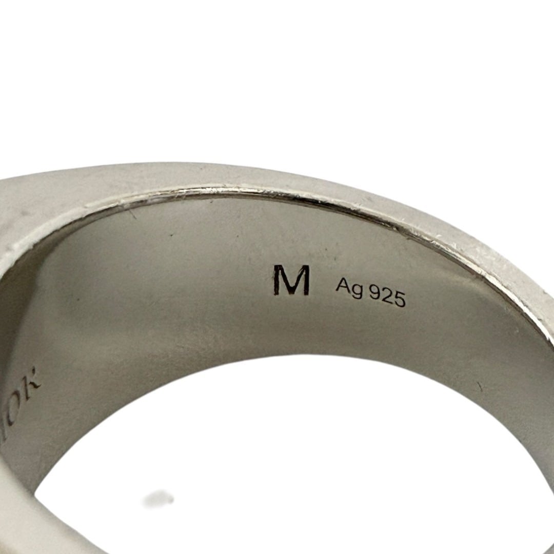 ディオール メンズ シグネット リング 19号 指輪 オブリーク シルバー