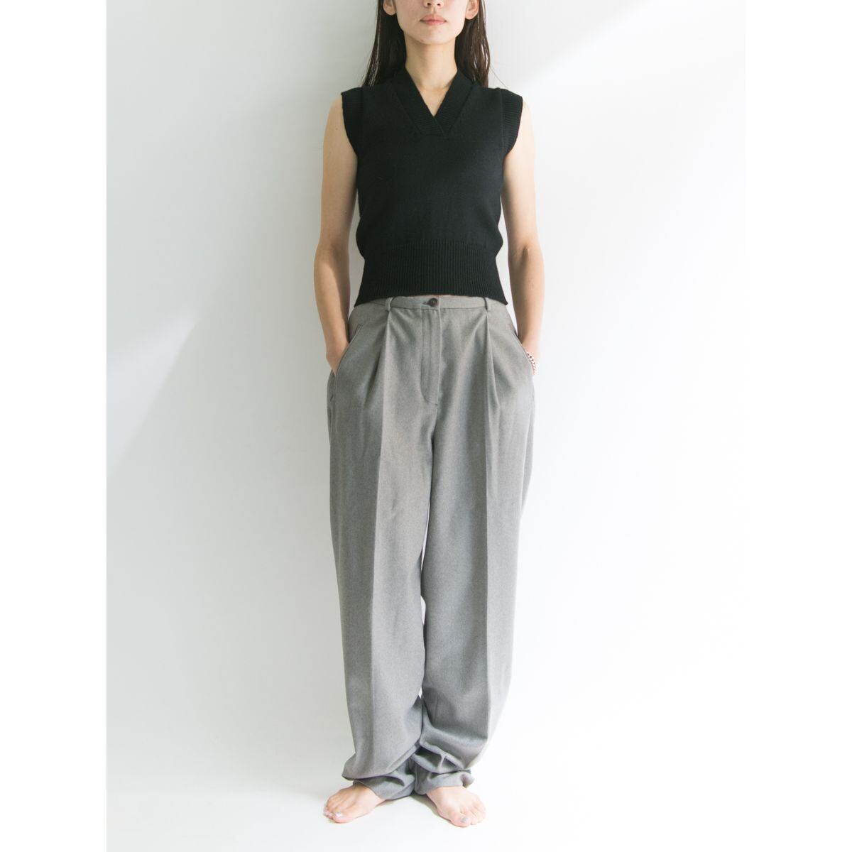 【GRINGO par KENZO】sleeveless knit tops（ノースリーブ ニット トップス ）10a