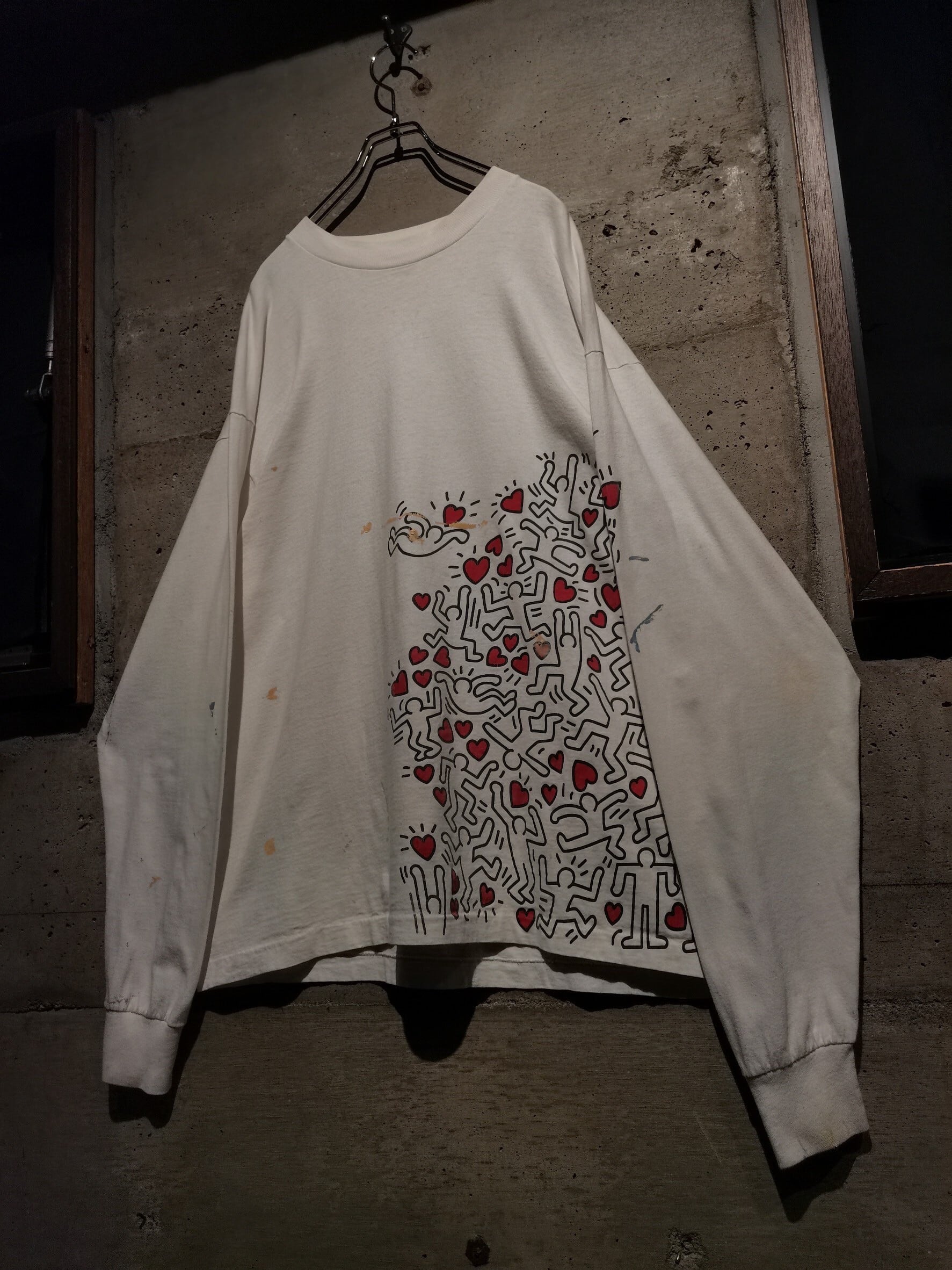 90s キースヘリング　ロンt カットソー　XL USA製　manpower 90s キースヘリング ロンT ビンテージT MANPOWER アートt - メルカリ