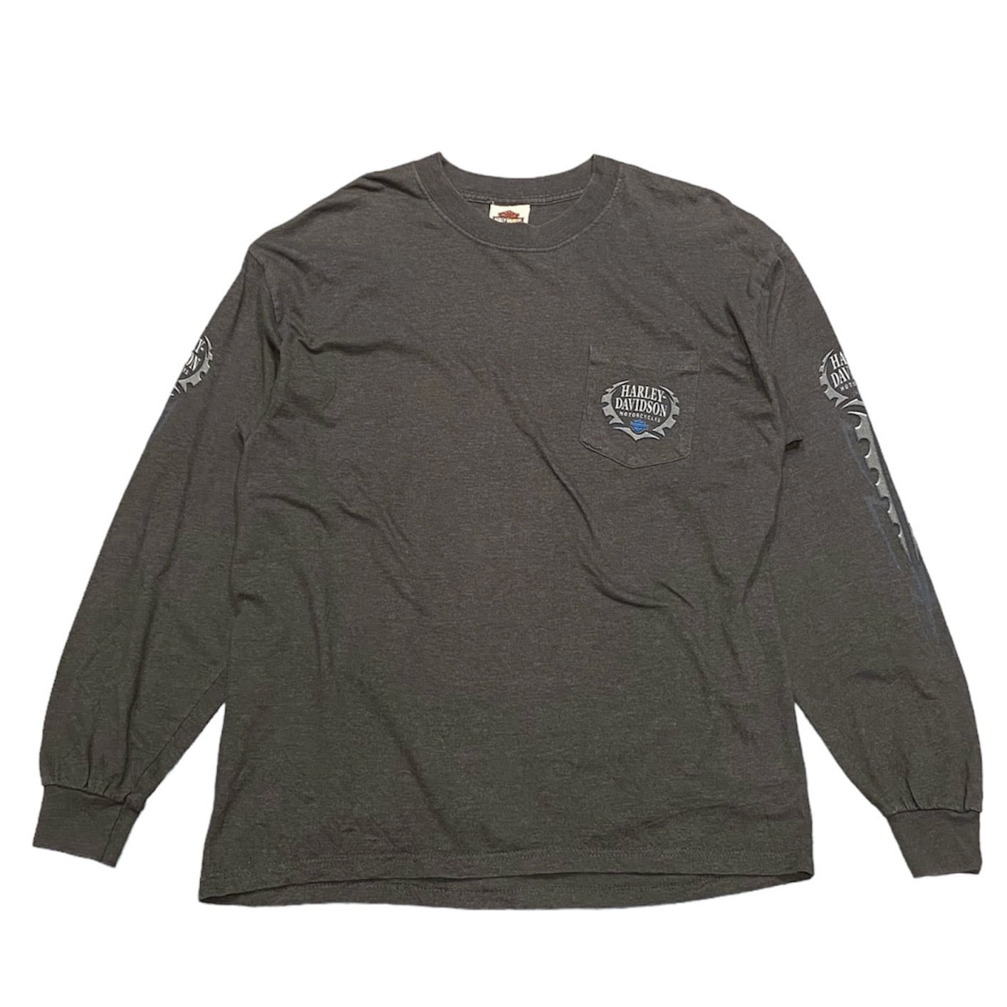 00's USA製 Harley Davidson L/S Pocket T-Shirt L / ハーレー 00's USA製 Harley Davidson L/S Pocket T-Shirt L / ハーレー