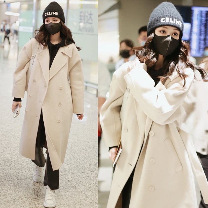 帽子 韓国アイドル ω コート ダブルブレスト ω春夏秋冬 韓国ドラマ 韓国服 Kpop帽子 Kpop