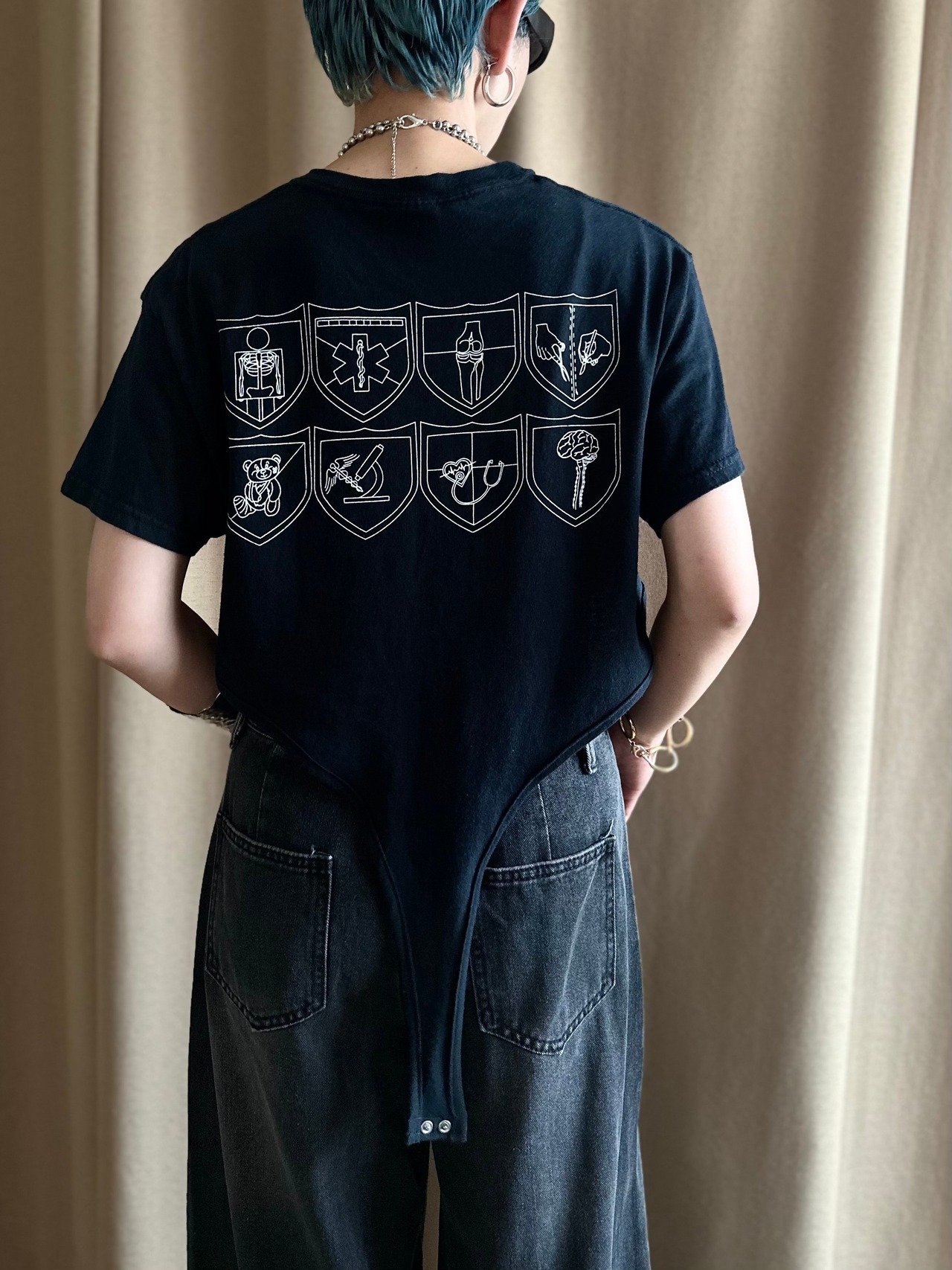 body suit design black remake t shirt-4259-7