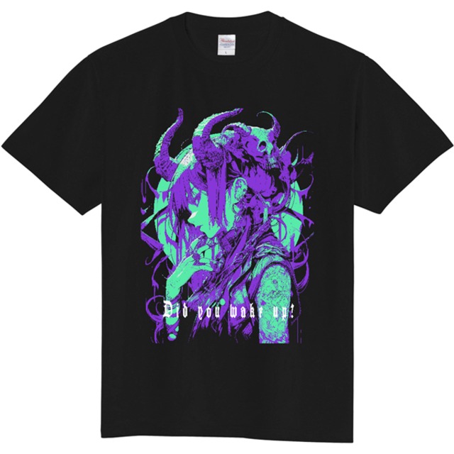 ◇『RUFFIN_ORIGINAL』DEMONESSブラックショートスリーブTシャツ（ror_0011）