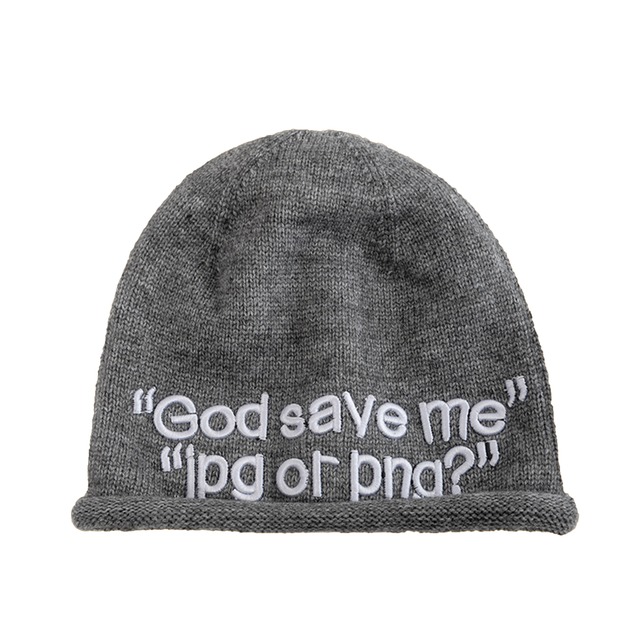 Logo knit beanie A00067