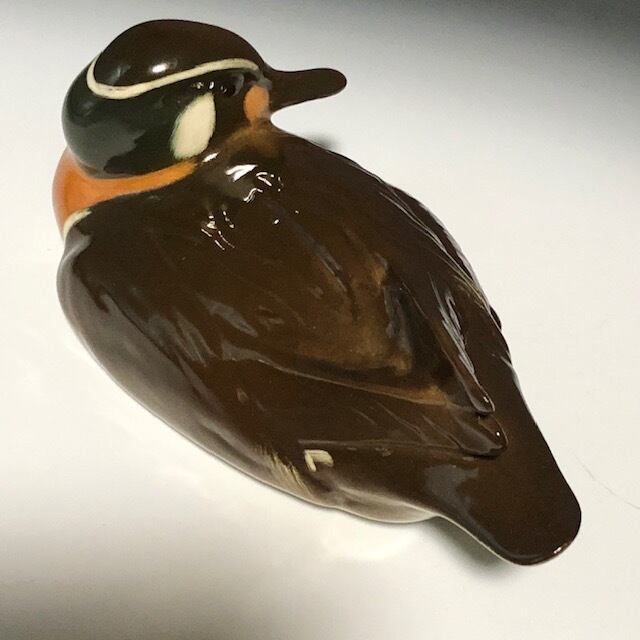 ロモノーソフ　鴨のフィギュア 新品 ロモノーソフ Imperial Porcelain 鴨 カモ 2 | アンティーク