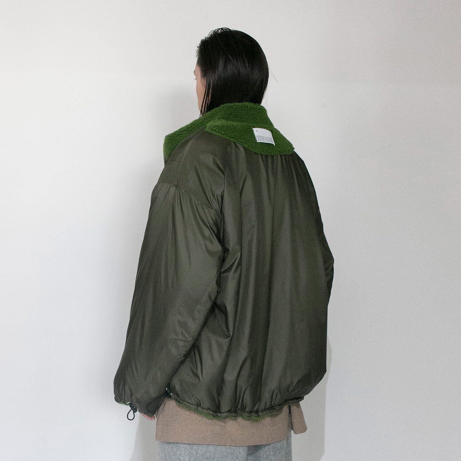 VOAAOV リバーシブル2wayボアブルゾン GREEN セールリバーシブル⁄2WAY 