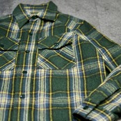 70's like Wrangler wool check shirt