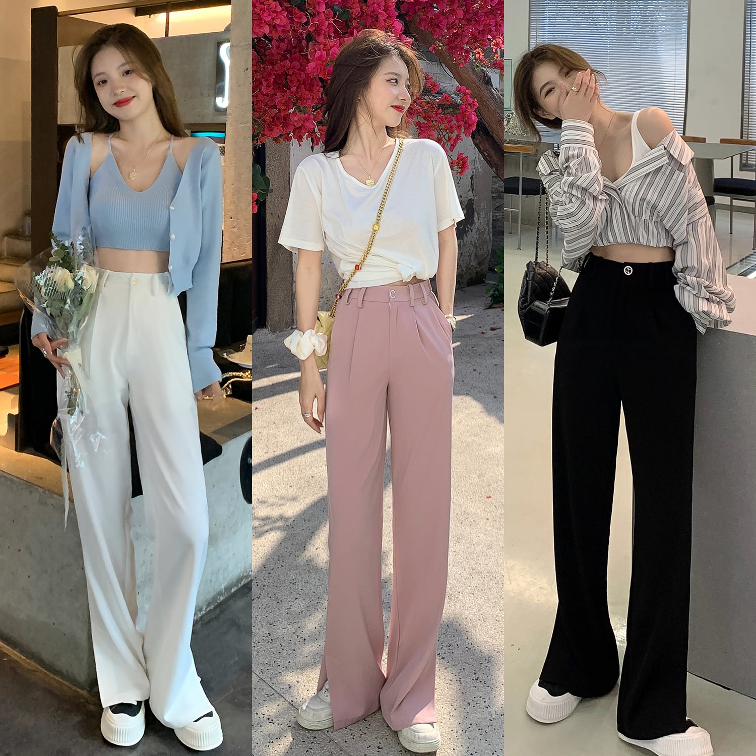 ロングホワイトハイウェスト HUCHUJING62400635516