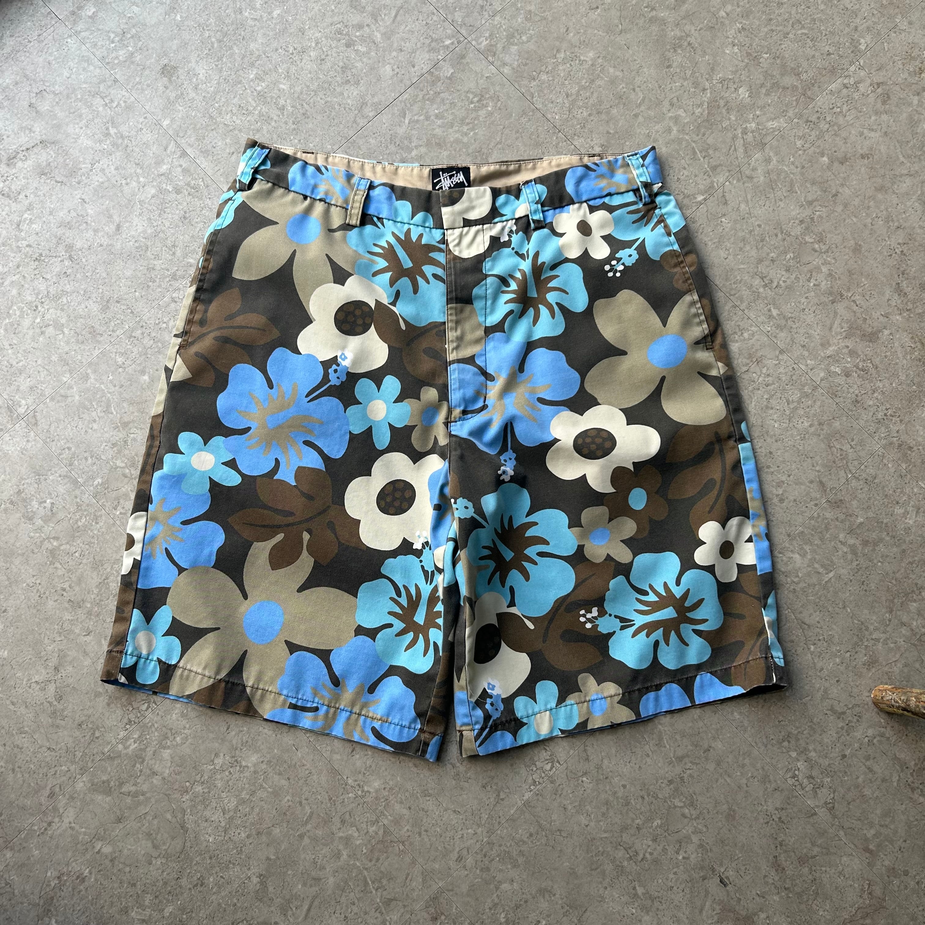 00s old STUSSY flower pattern chino buggy pants【仙台店】