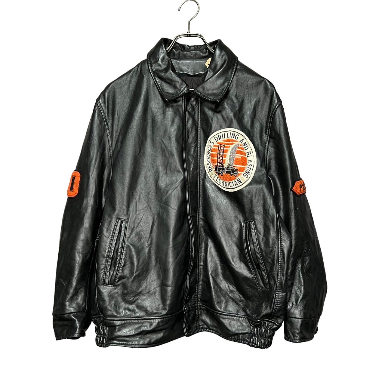 Midtown レザージャケット L ワッペン | 古着屋OLDGREEN