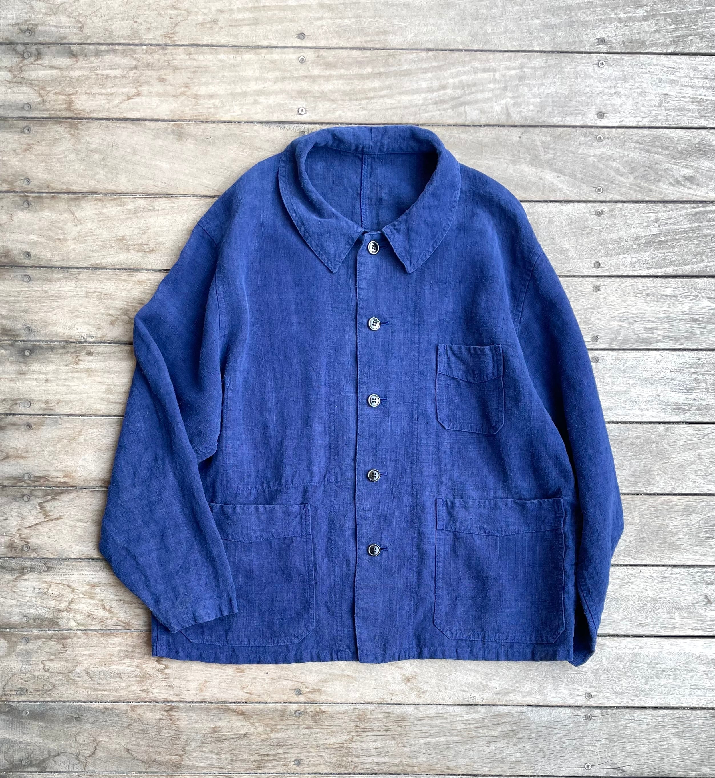 Achuu original antique linen jacket | 京都古着屋 Achuu