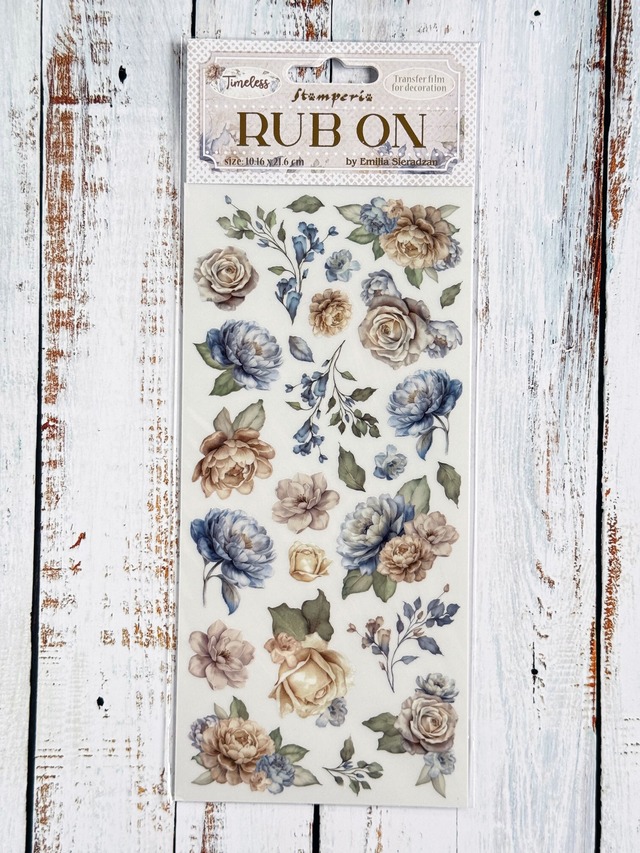 Stamperia Rub-on  - Timeless flowers　転写シール　DFLRB160【Stamperia（スタンぺリア）】[ST-103s]