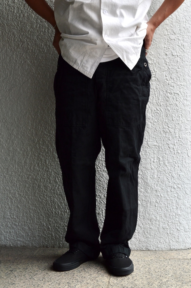 Swiss Army 80s Baker Denim Trousers Dyed Black スイス軍 デニムトラウザー 黒染め ベイカーパンツ 後期