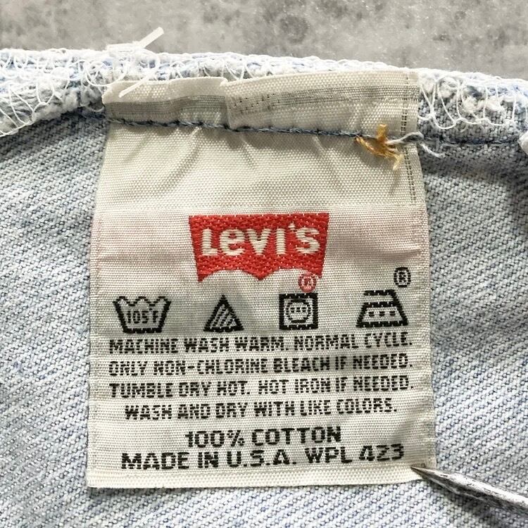 W30 L32】90's US.Levis 501 リーバイス エルパソ工場(520) ボタン裏