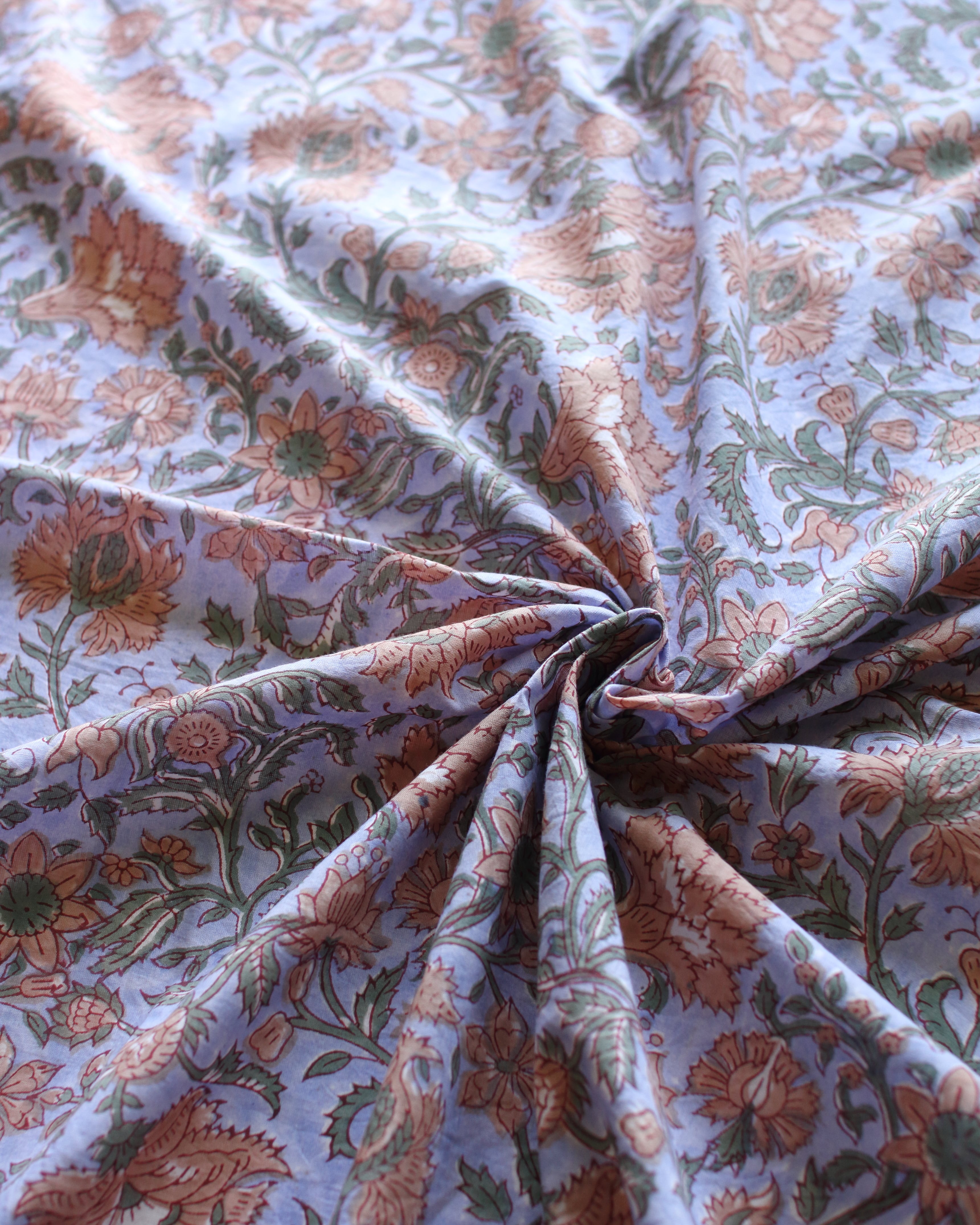 Block print FABRIC. <Spring dawn>