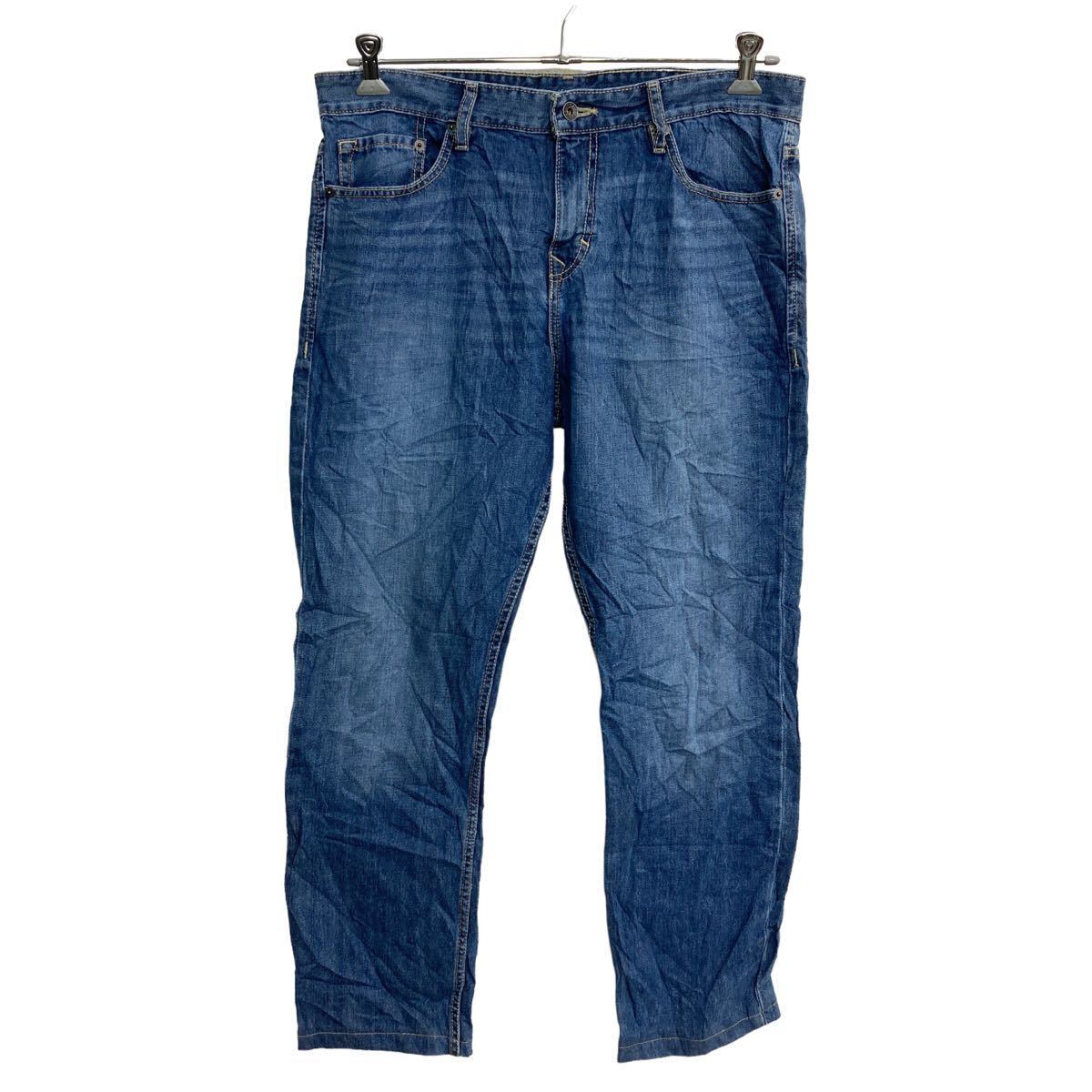 Calvin Klein Jeans デニムパンツ W34 カルバンクライン ブルー スリム ...