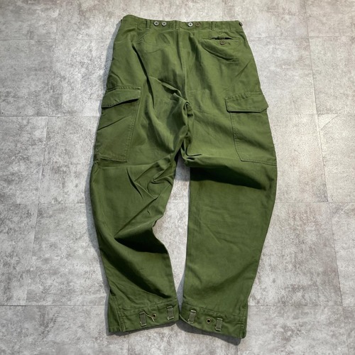 60s スウェーデン軍 実物 M-59 フィールドパンツ C54 w34 詳細写真2