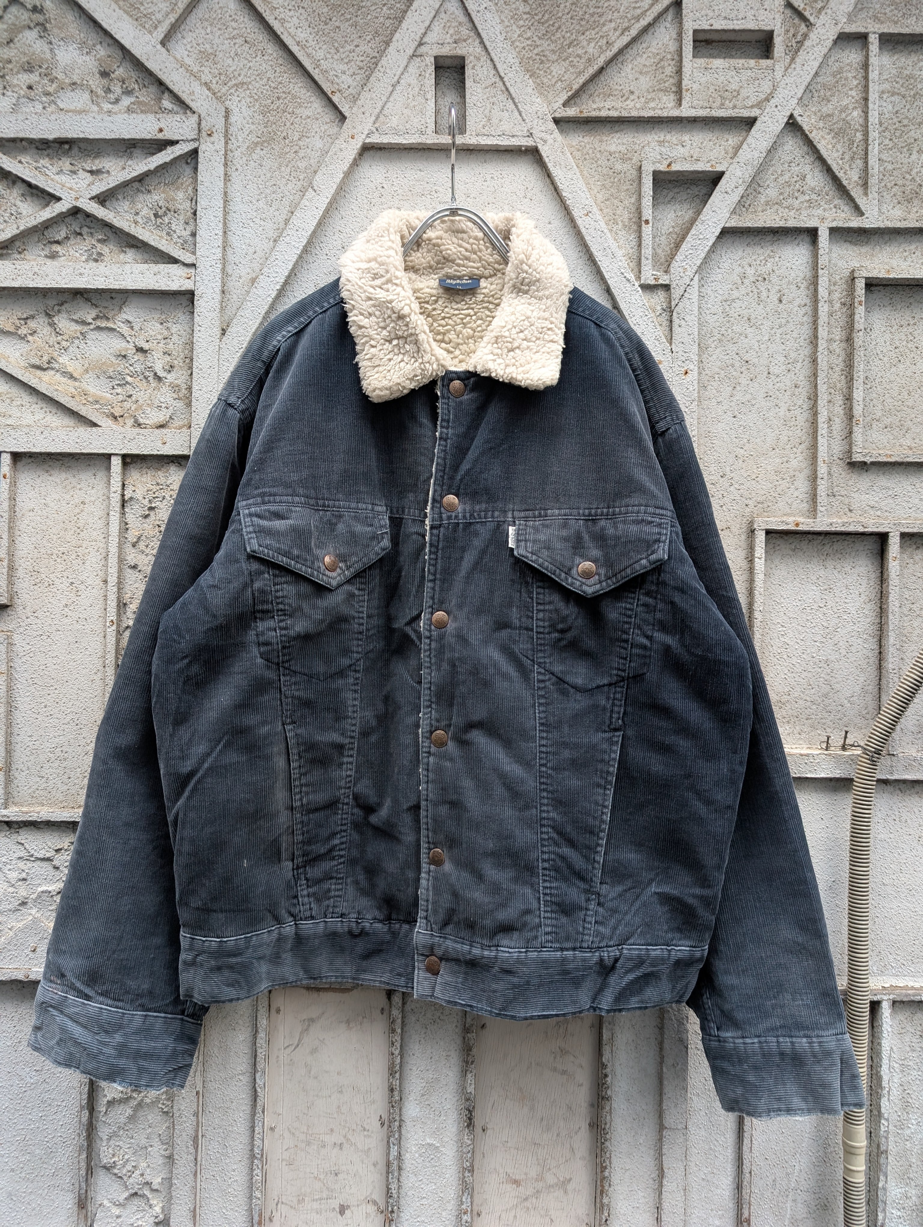 "BIG JOHN" corduroy boa jacket