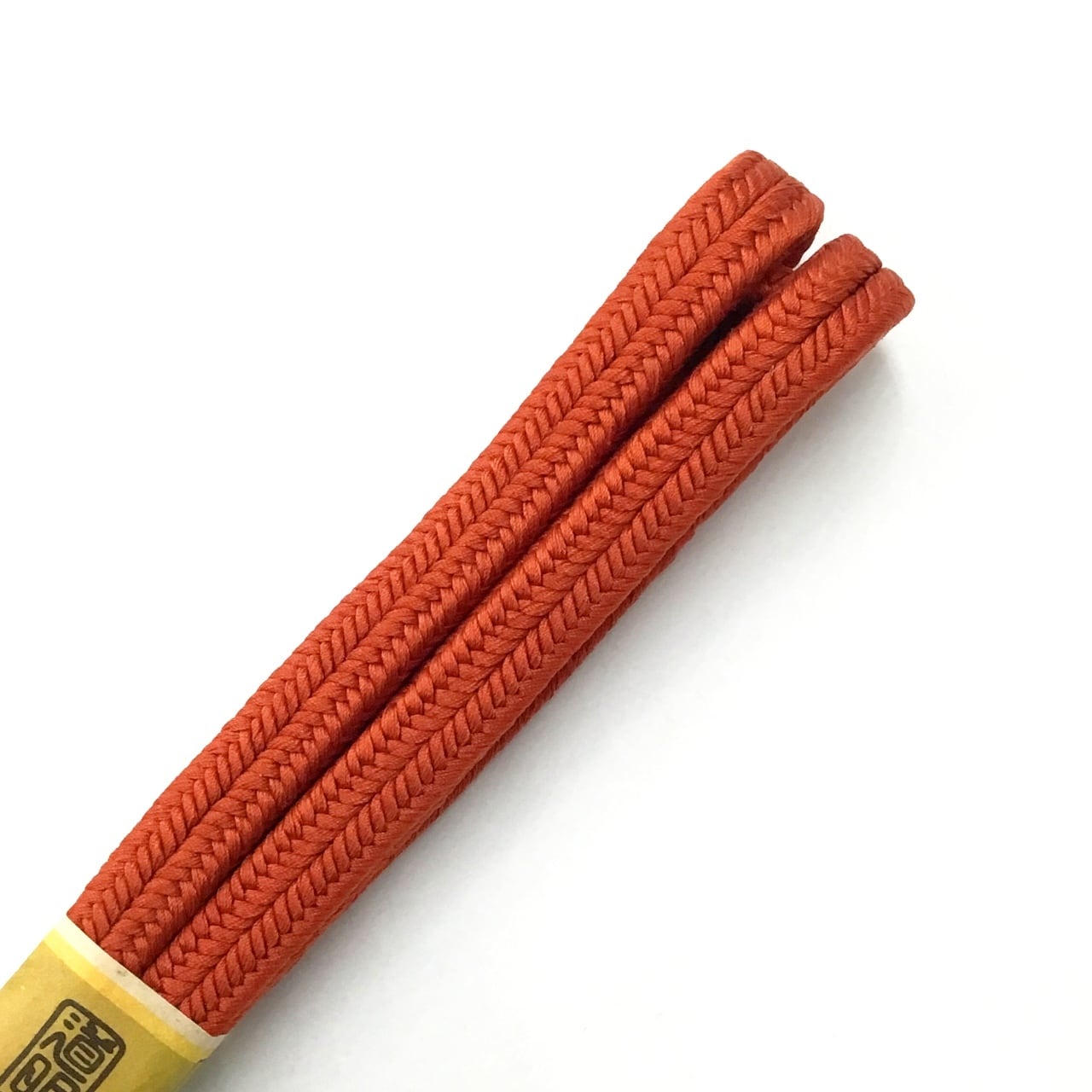 道明 帯締め 冠組 無地 錆朱【未着用品】 | かわの屋