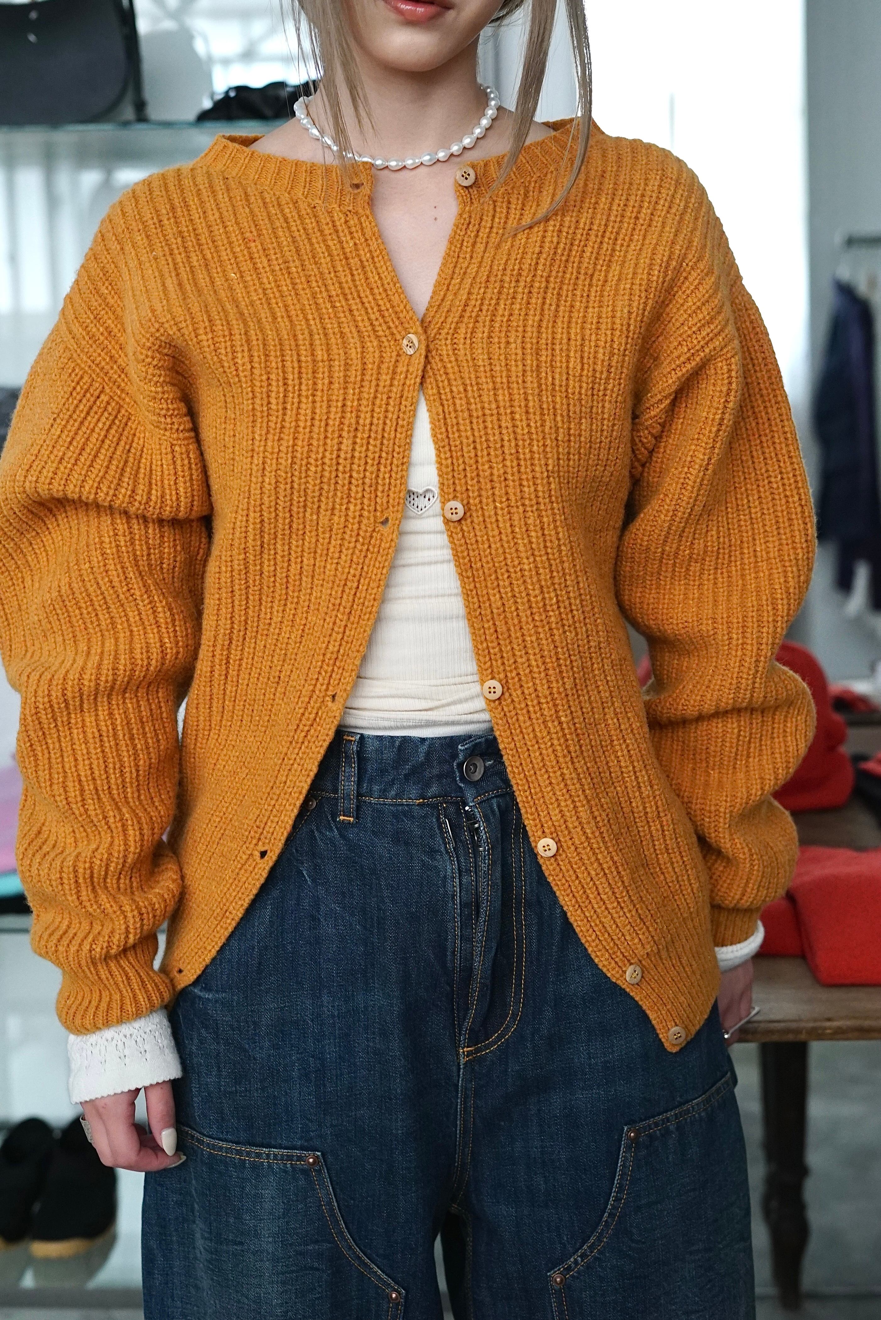 Baserange / MEA CARDIGAN (CLAIR ORANGE) | JUQUI Online